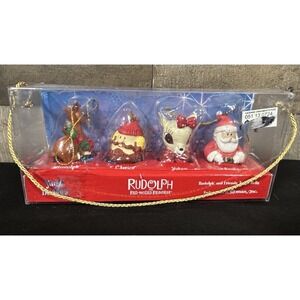 Rudolph the Red Nosed Reindeer CHRISTMAS Ornaments Jingle Buddies Roman Inc NIB